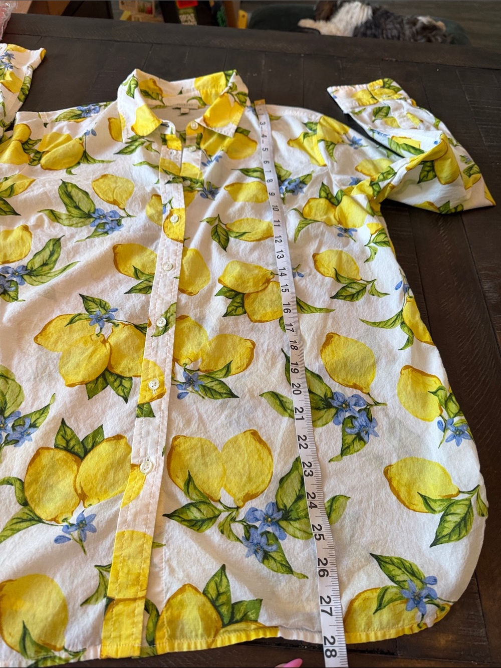 Talbots Luscious 🍋 Lemon Button-Down Shirt - Picture 11 of 11